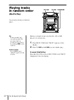 Предварительный просмотр 22 страницы Sony PMC-MD55 - Md Boombox Operating Instructions Manual