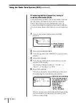 Предварительный просмотр 28 страницы Sony PMC-MD55 - Md Boombox Operating Instructions Manual