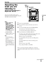 Предварительный просмотр 33 страницы Sony PMC-MD55 - Md Boombox Operating Instructions Manual