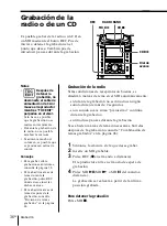 Предварительный просмотр 118 страницы Sony PMC-MD55 - Md Boombox Operating Instructions Manual