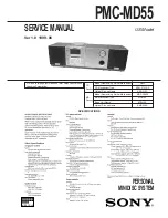 Sony PMC-MD55 - Md Boombox Service Manual preview