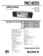 Предварительный просмотр 110 страницы Sony PMC-MD55 - Md Boombox Service Manual