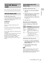 Preview for 25 page of Sony PMW-100 Operating Instructions Manual