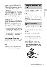 Preview for 27 page of Sony PMW-100 Operating Instructions Manual