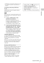 Preview for 31 page of Sony PMW-100 Operating Instructions Manual