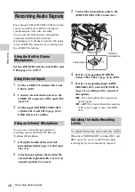 Preview for 46 page of Sony PMW-100 Operating Instructions Manual