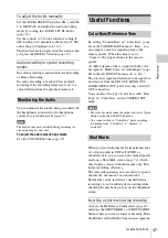 Preview for 47 page of Sony PMW-100 Operating Instructions Manual