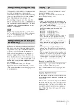 Preview for 71 page of Sony PMW-100 Operating Instructions Manual