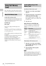 Preview for 22 page of Sony PMW-150 Operating Instructions Manual