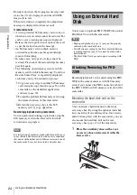 Preview for 24 page of Sony PMW-150 Operating Instructions Manual