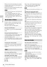 Preview for 38 page of Sony PMW-150 Operating Instructions Manual