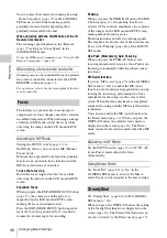 Preview for 40 page of Sony PMW-150 Operating Instructions Manual