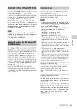 Preview for 65 page of Sony PMW-150 Operating Instructions Manual