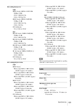 Preview for 123 page of Sony PMW-150 Operating Instructions Manual