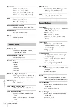 Preview for 124 page of Sony PMW-150 Operating Instructions Manual