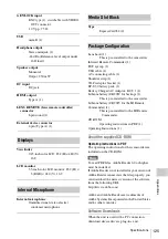 Preview for 125 page of Sony PMW-150 Operating Instructions Manual