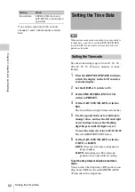 Preview for 62 page of Sony PMW-500 Operation Manual