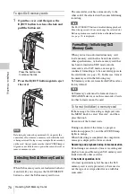 Preview for 70 page of Sony PMW-500 Operation Manual