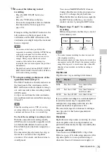 Preview for 75 page of Sony PMW-500 Operation Manual