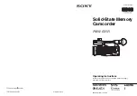 Sony PMW-EX1R Operating Instructions Manual preview