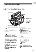 Preview for 11 page of Sony PMW-F5 Operating Instructions Manual