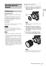 Preview for 25 page of Sony PMW-F5 Operating Instructions Manual