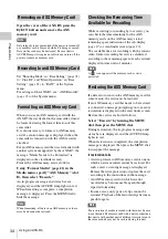 Preview for 34 page of Sony PMW-F5 Operating Instructions Manual