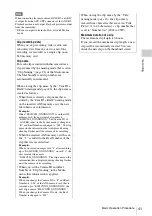 Preview for 41 page of Sony PMW-F5 Operating Instructions Manual