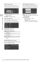 Preview for 70 page of Sony PMW-TD300 Operating Instructions Manual