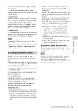 Preview for 75 page of Sony PMW-TD300 Operating Instructions Manual