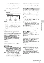 Preview for 77 page of Sony PMW-TD300 Operating Instructions Manual