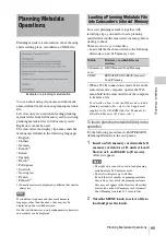 Preview for 85 page of Sony PMW-TD300 Operating Instructions Manual