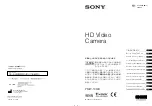 Sony PMW10MD Instructions Before Use предпросмотр