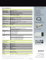 Предварительный просмотр 2 страницы Sony PMW10MD Specification Sheet