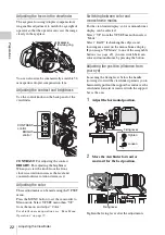 Preview for 22 page of Sony PMW300K1 Operating Instructions Manual