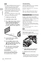 Preview for 26 page of Sony PMW300K1 Operating Instructions Manual