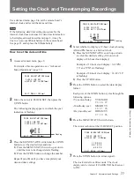 Preview for 77 page of Sony Power HAD DXC-D30F Operating Instructions Manual