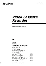 Sony POWER TRILOGIC SLV-L49 MX Operating Instructions Manual preview