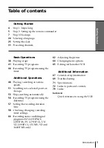 Preview for 3 page of Sony POWER TRILOGIC SLV-L49 MX Operating Instructions Manual