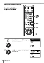 Preview for 34 page of Sony POWER TRILOGIC SLV-L49 MX Operating Instructions Manual