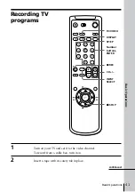 Preview for 41 page of Sony POWER TRILOGIC SLV-L49 MX Operating Instructions Manual