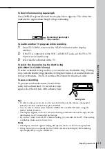 Preview for 43 page of Sony POWER TRILOGIC SLV-L49 MX Operating Instructions Manual