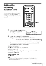 Preview for 57 page of Sony POWER TRILOGIC SLV-L49 MX Operating Instructions Manual