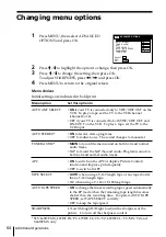 Preview for 64 page of Sony POWER TRILOGIC SLV-L49 MX Operating Instructions Manual