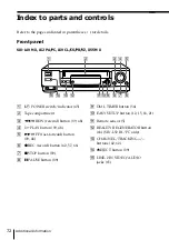 Preview for 72 page of Sony POWER TRILOGIC SLV-L49 MX Operating Instructions Manual