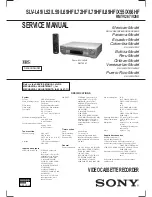 Sony POWER TRILOGIC SLV-L49 MX Service Manual preview