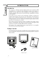 Предварительный просмотр 4 страницы Sony PR705F User Manual