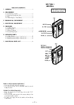 Preview for 2 page of Sony Pressman TCM-16 Service Manual