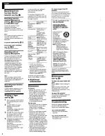 Preview for 4 page of Sony Pressman TCM-21DV Operating Instructions Manual