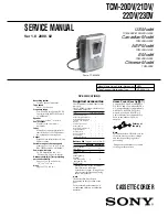 Preview for 1 page of Sony Pressman TCM-21DV Service Manual